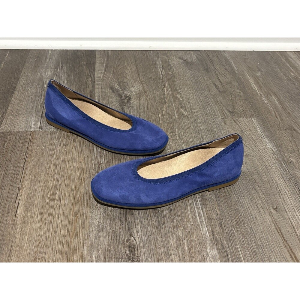 Vionic Caroll 2.0 Shoes Flats Mazarine Blue Orthotic Suede Size 7